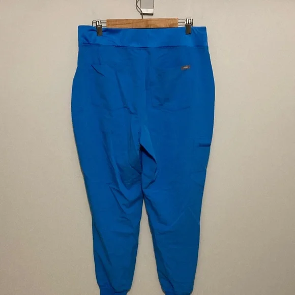 Figs Vibrant Blue Scrub Pants High Waisted Zamora Joggers Women’s Size Large - Picture 11 of 16